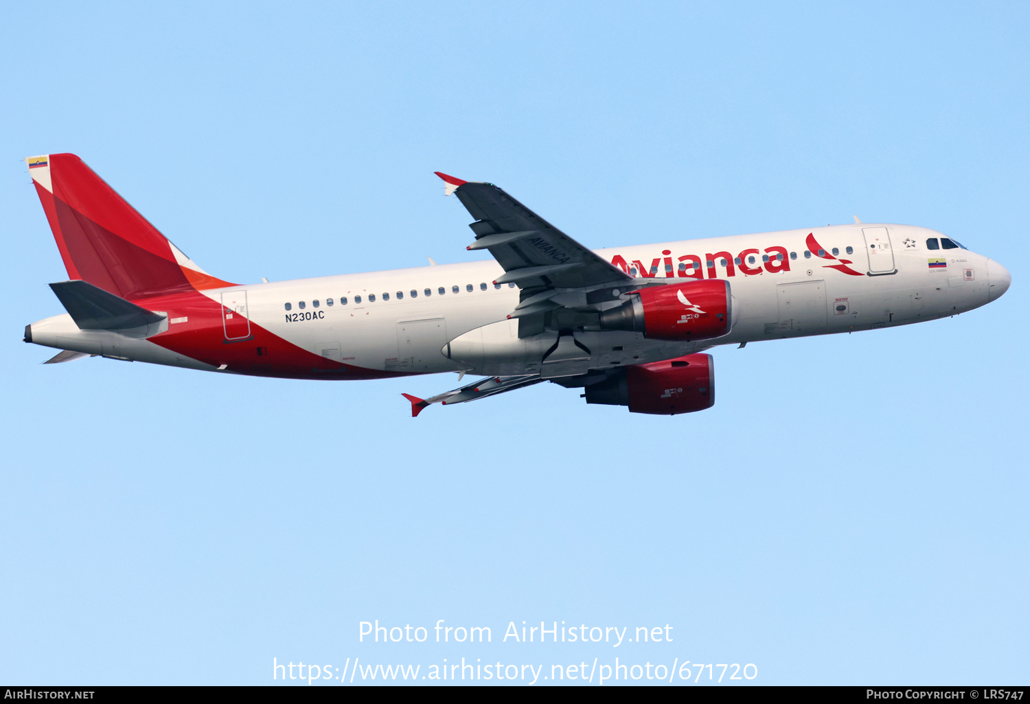 Aircraft Photo of N230AC | Airbus A320-214 | Avianca | AirHistory.net ...