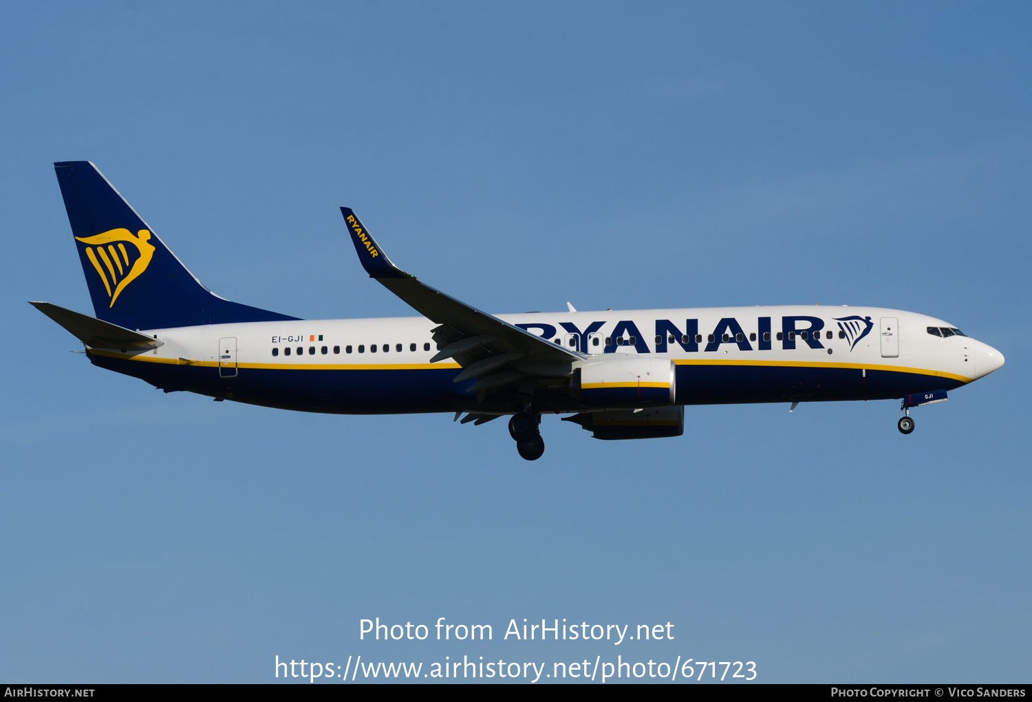 Aircraft Photo of EI-GJI | Boeing 737-800 | Ryanair | AirHistory.net #671723