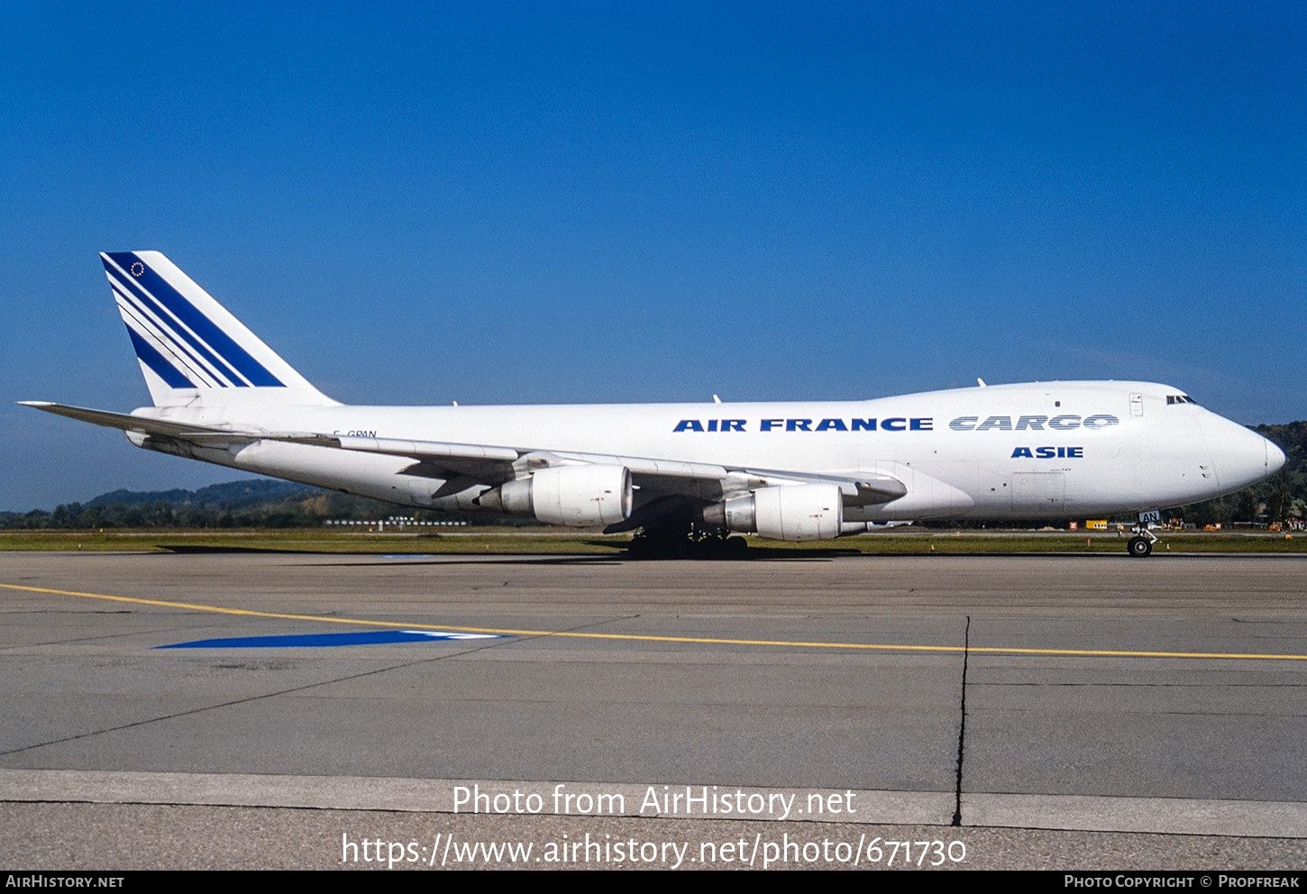 Aircraft Photo of F-GPAN | Boeing 747-2B3F/SCD | Air France Cargo Asie | AirHistory.net #671730