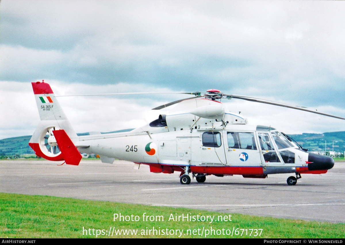 Aircraft Photo of 245 | Aerospatiale AS-365F Dauphin 2 | Ireland - Air Force | AirHistory.net #671737