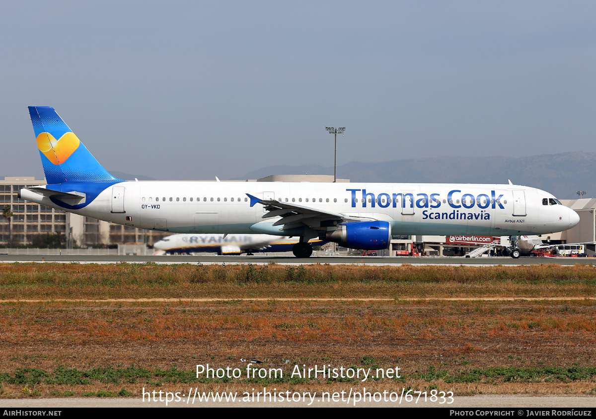 Aircraft Photo of OY-VKD | Airbus A321-211 | Thomas Cook Airlines Scandinavia | AirHistory.net #671833