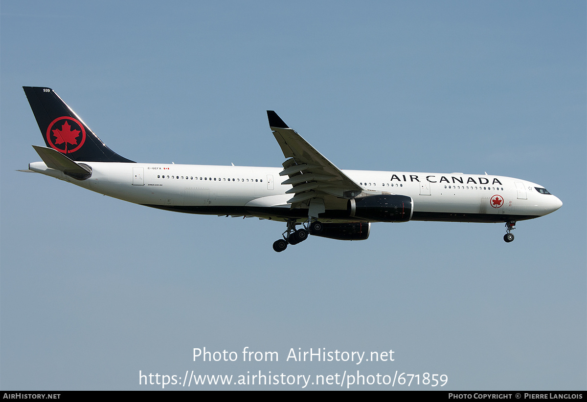 Aircraft Photo of C-GEFA | Airbus A330-343E | Air Canada | AirHistory.net #671859