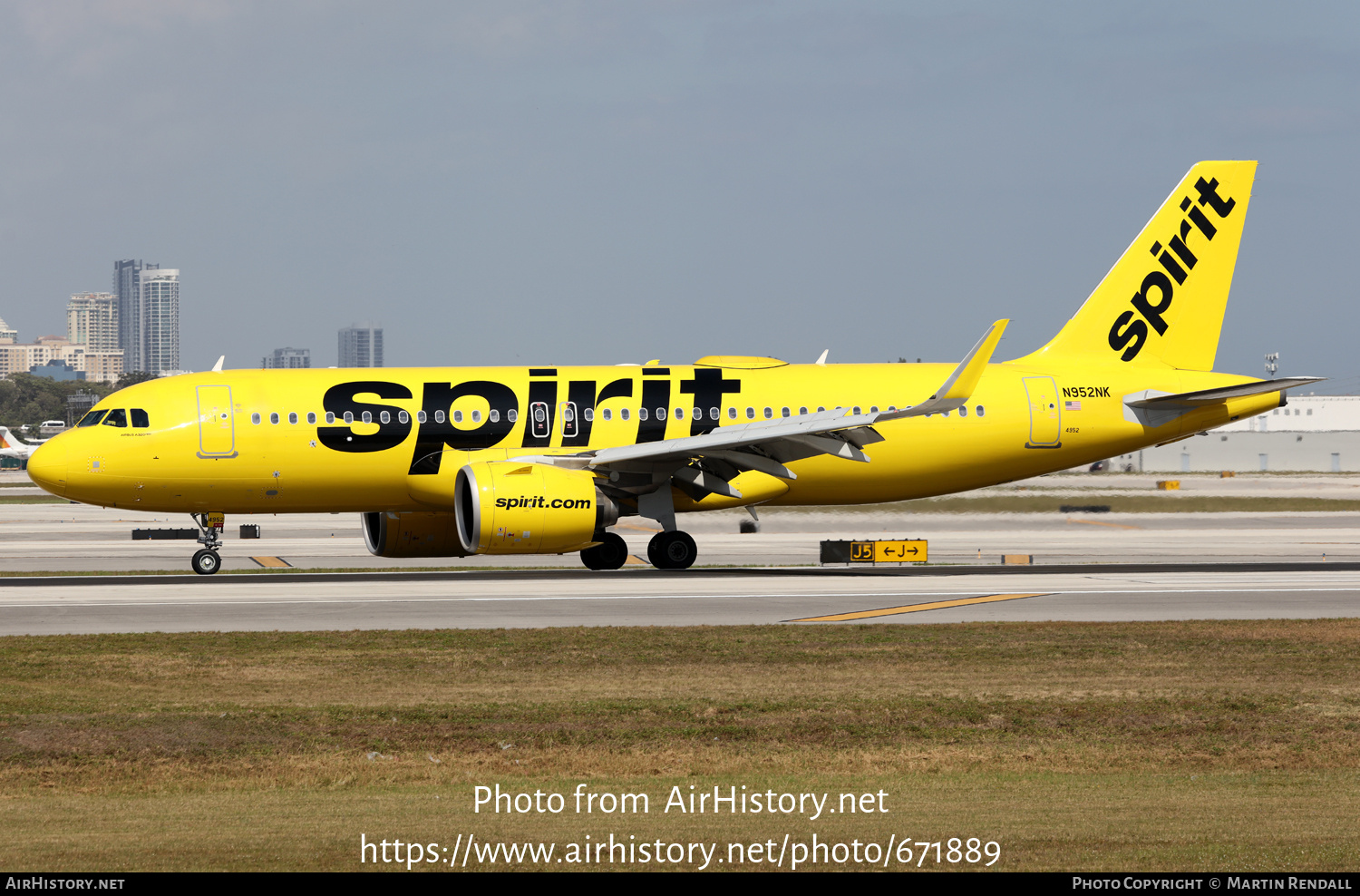 Aircraft Photo of N952NK | Airbus A320-271N | Spirit Airlines | AirHistory.net #671889