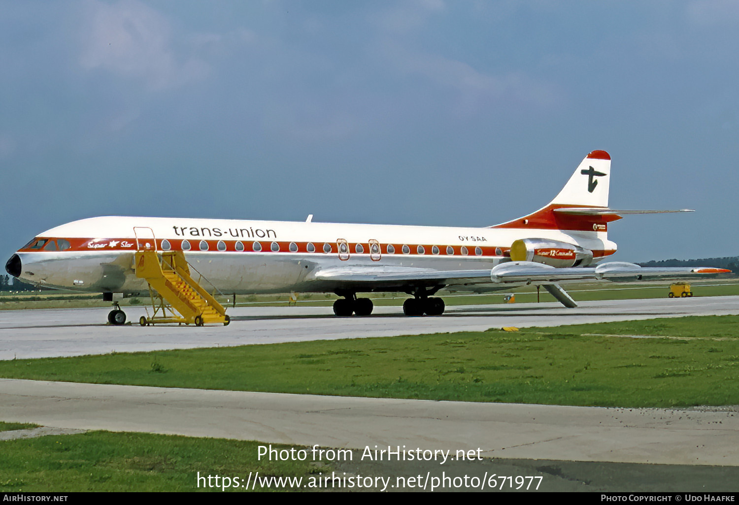 Aircraft Photo of OY-SAA | Aerospatiale SE-210 Caravelle 12 | Trans ...