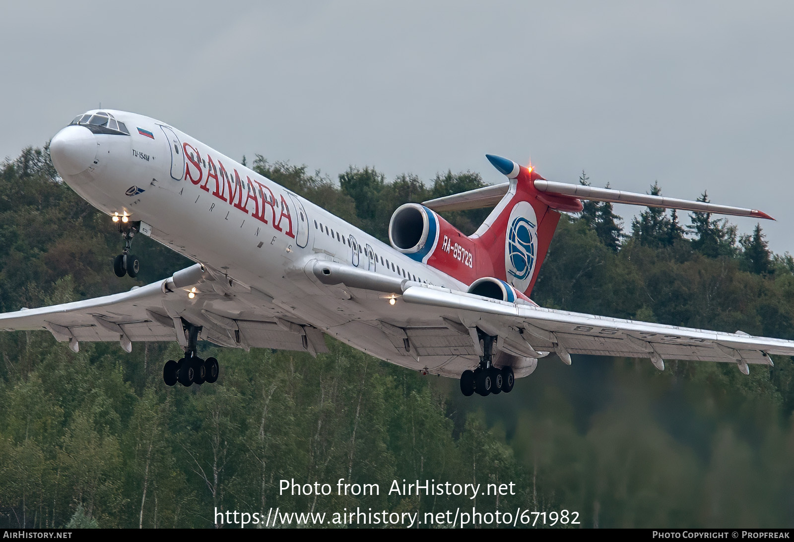 Aircraft Photo of RA-85723 | Tupolev Tu-154M | Samara Airlines | AirHistory.net #671982