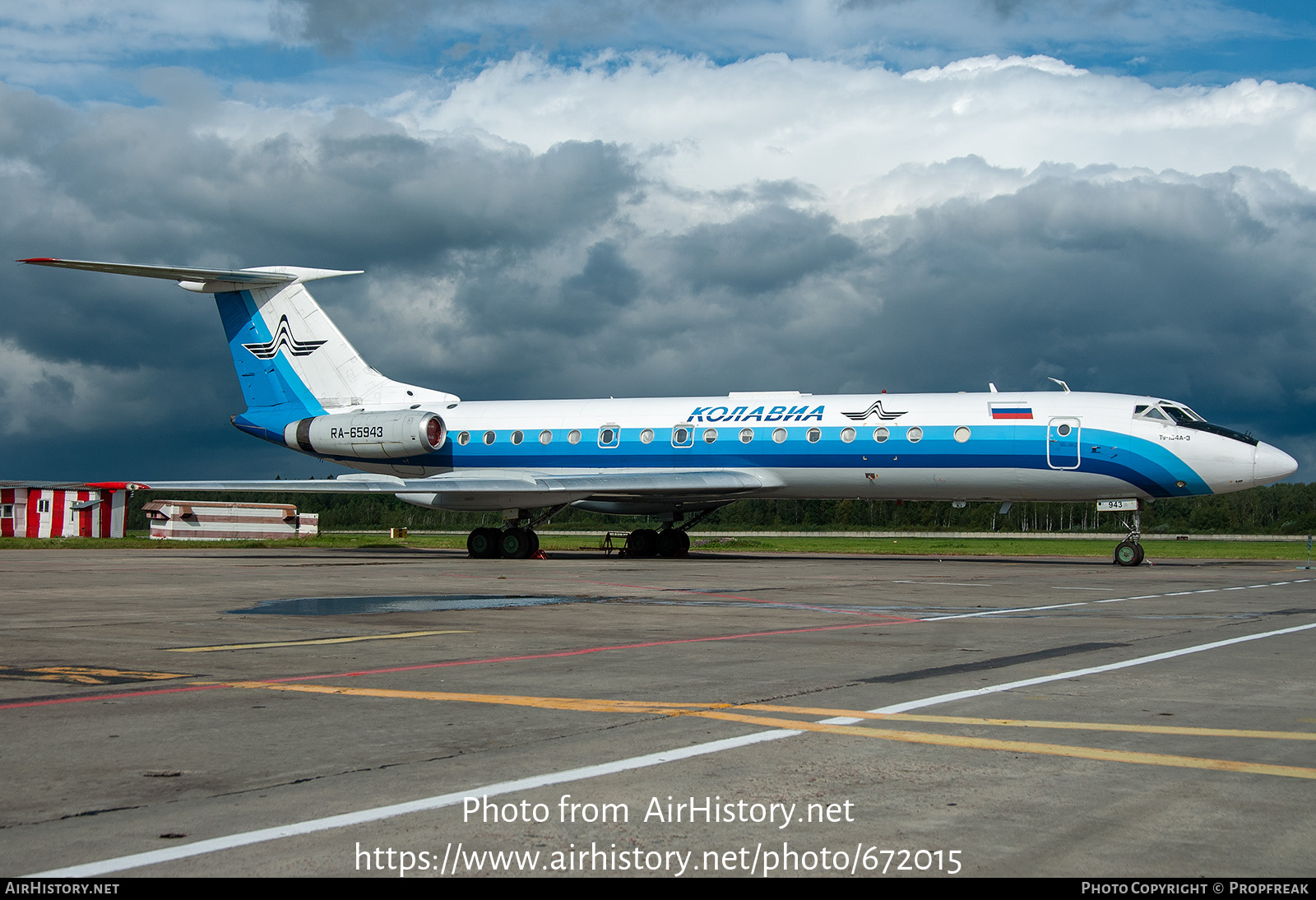 Aircraft Photo of RA-65943 | Tupolev Tu-134A-3 | Kolavia | AirHistory.net #672015