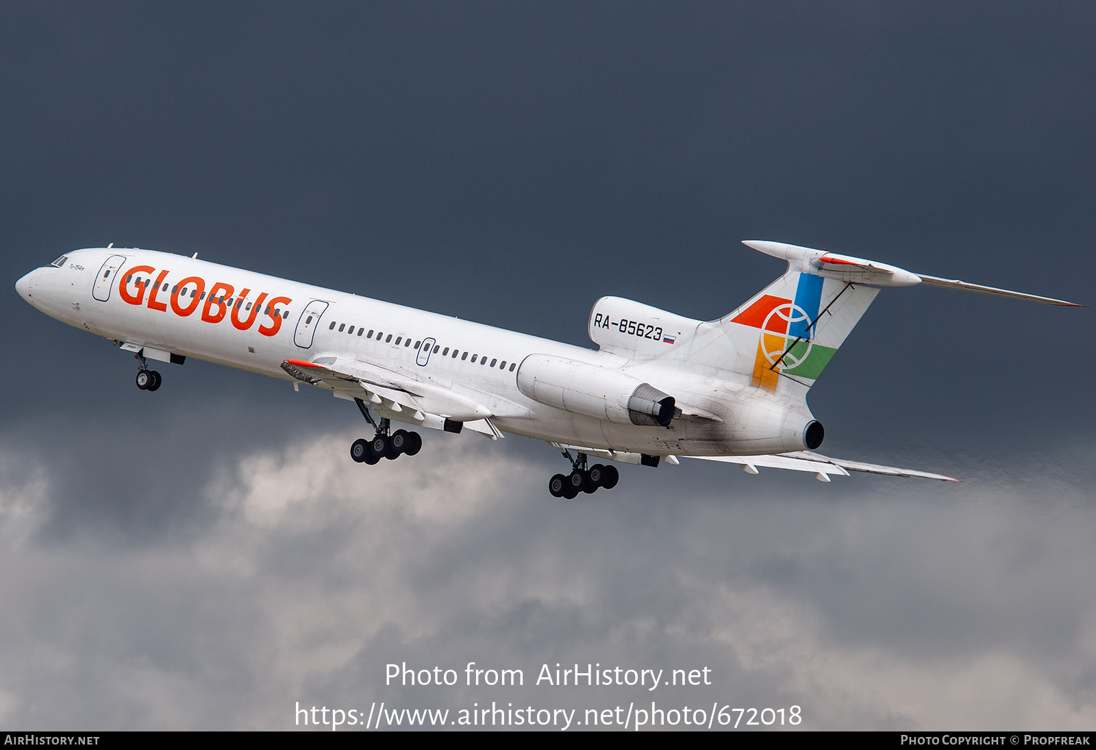 Aircraft Photo of RA-85623 | Tupolev Tu-154M | Globus | AirHistory.net #672018