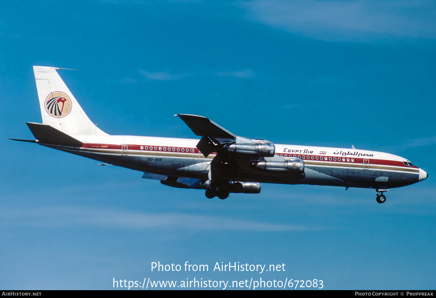 Aircraft Photo of SU-AVX | Boeing 707-366C | EgyptAir | AirHistory.net ...