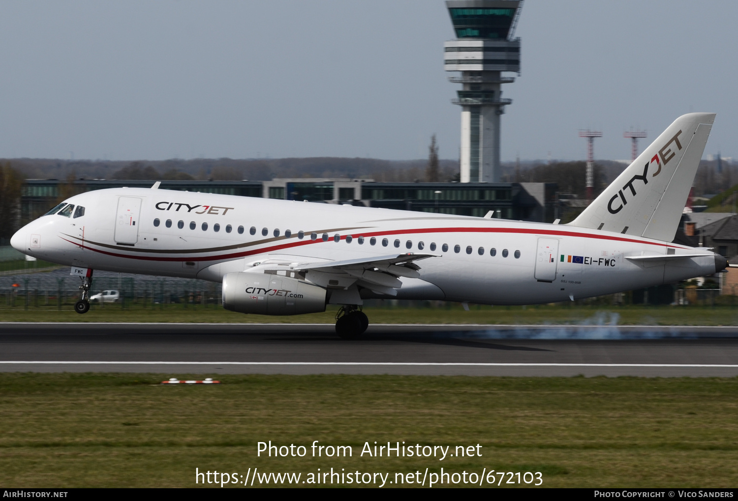 Aircraft Photo of EI-FWC | Sukhoi SSJ-100-95B Superjet 100 (RRJ-95B) | CityJet | AirHistory.net #672103