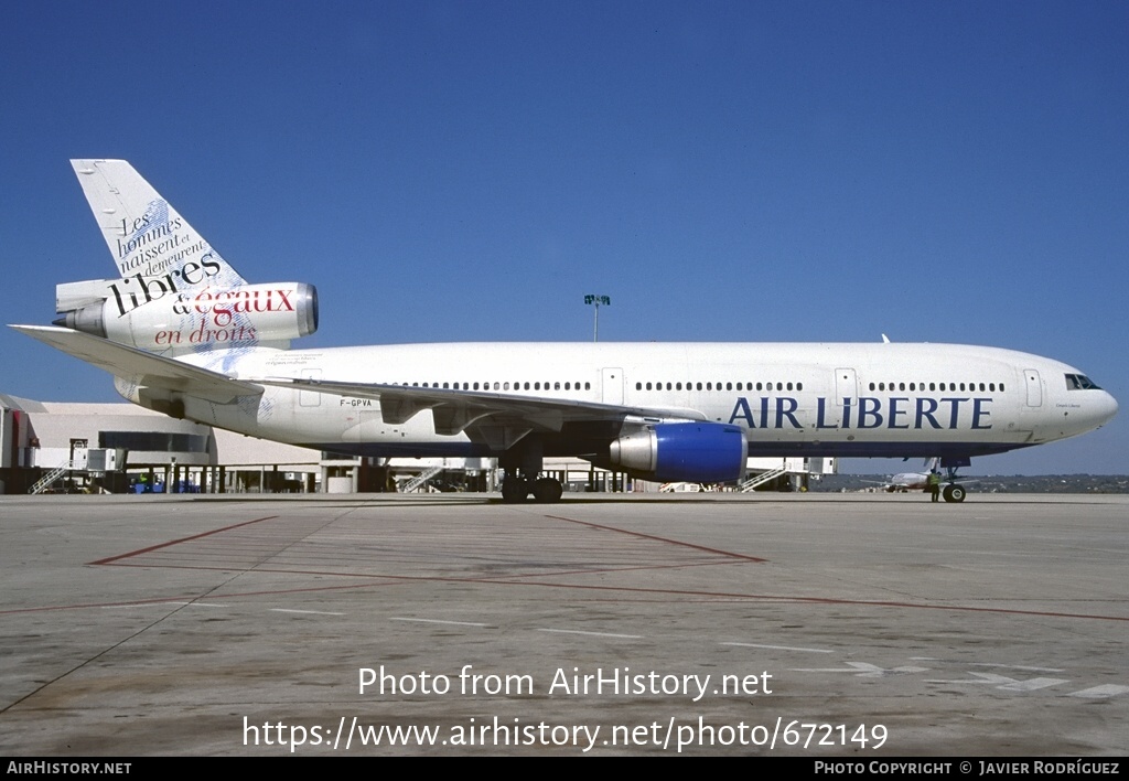 Aircraft Photo of F-GPVA | McDonnell Douglas DC-10-30 | Air Liberté | AirHistory.net #672149