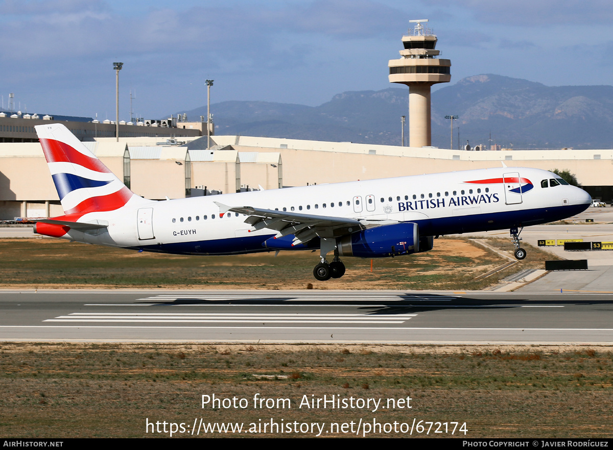 Aircraft Photo of G-EUYH | Airbus A320-232 | British Airways | AirHistory.net #672174