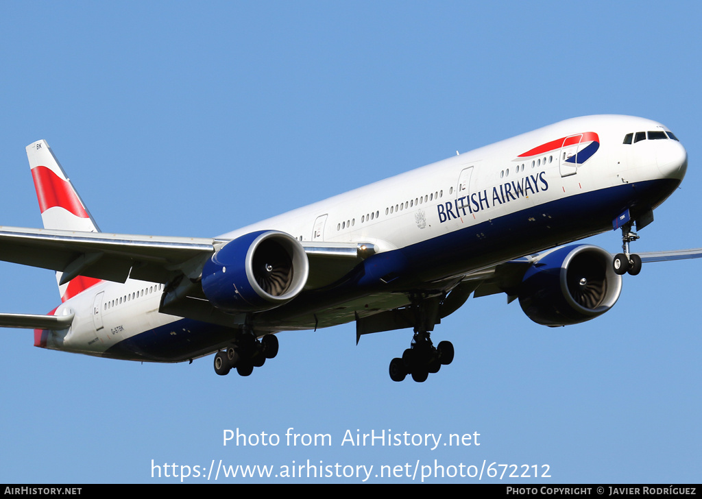 Aircraft Photo of G-STBK | Boeing 777-336/ER | British Airways | AirHistory.net #672212