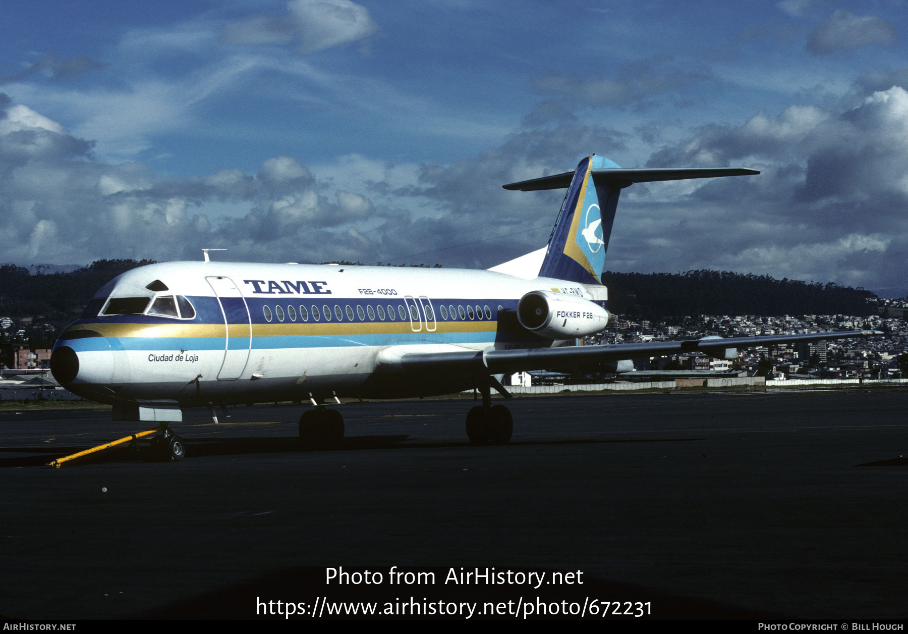 Aircraft Photo of HC-BMD / FAE-220 | Fokker F28-4000 Fellowship | TAME Línea Aérea del Ecuador | AirHistory.net #672231