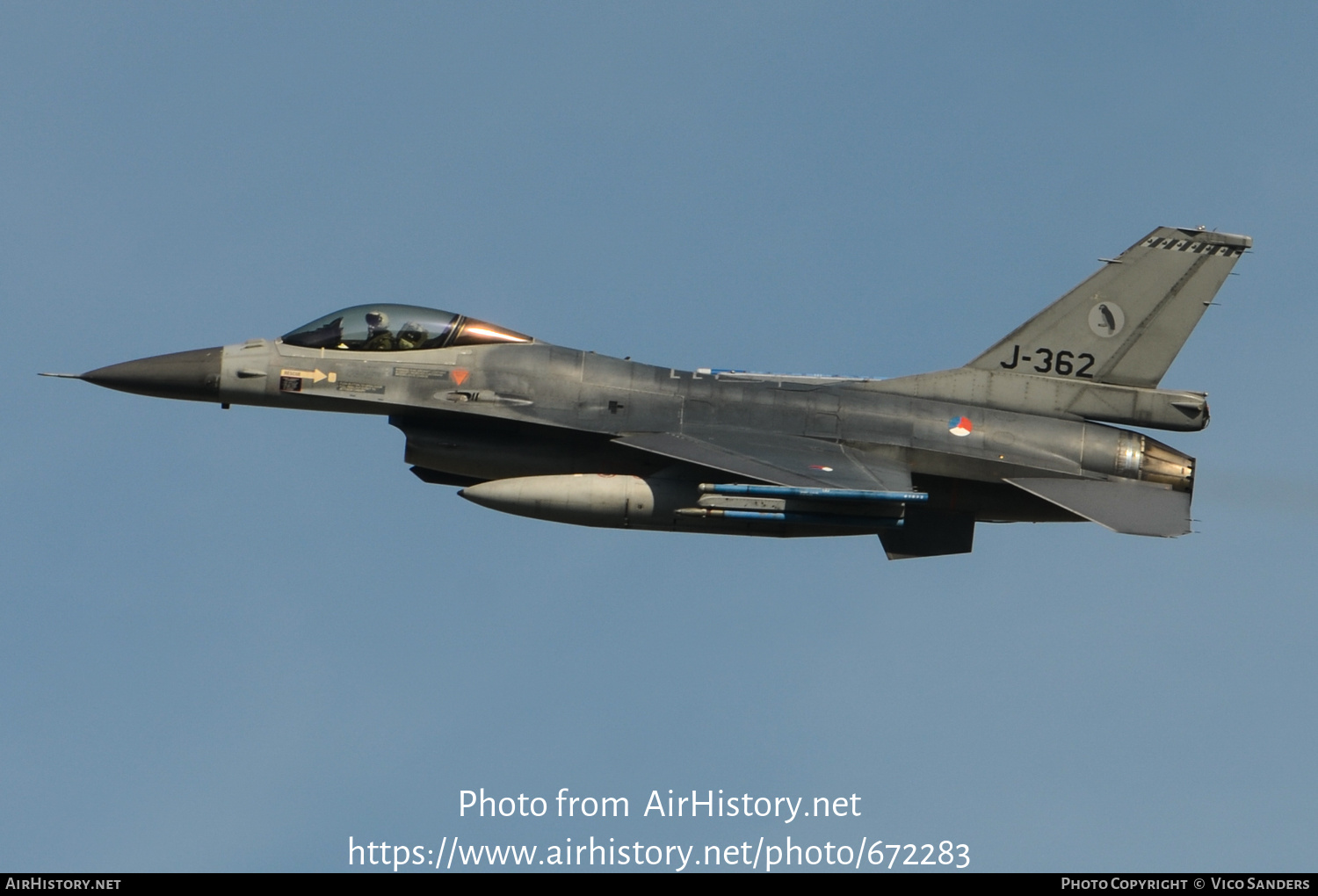 Aircraft Photo of J-362 | General Dynamics F-16AM Fighting Falcon | Netherlands - Air Force | AirHistory.net #672283