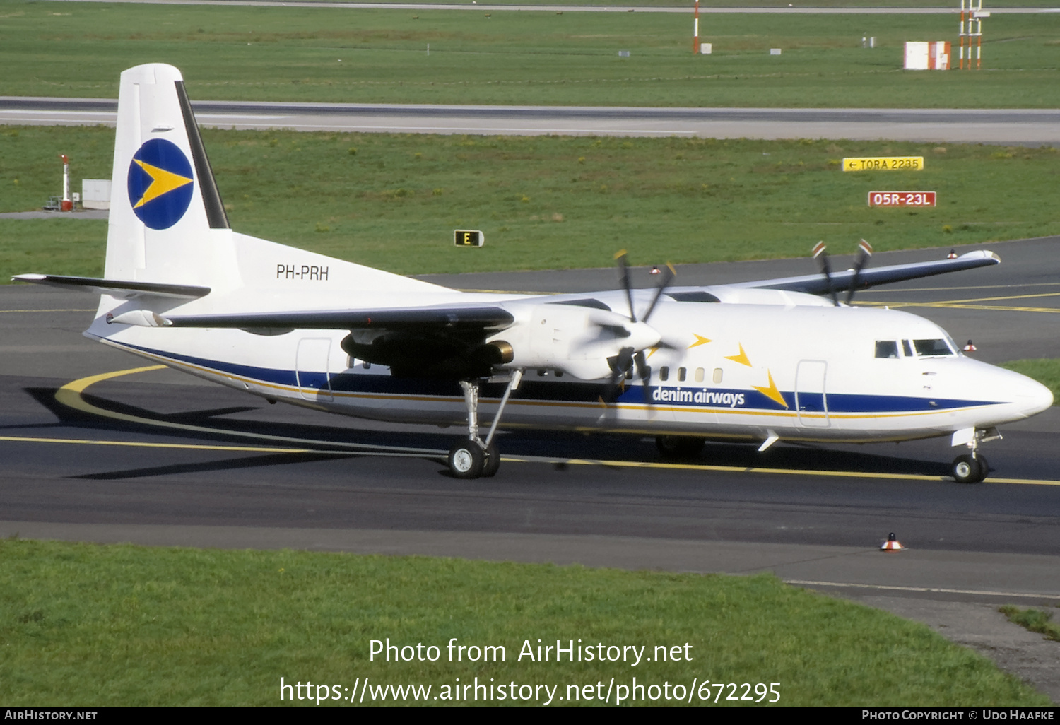 Aircraft Photo of PH-PRH | Fokker 50 | Denim Airways | AirHistory.net #672295