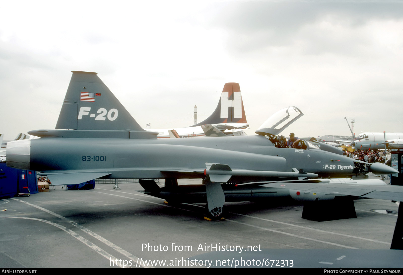 Aircraft Photo of 83-1001 | Northrop F-20A Tigershark | USA - Air Force | AirHistory.net #672313