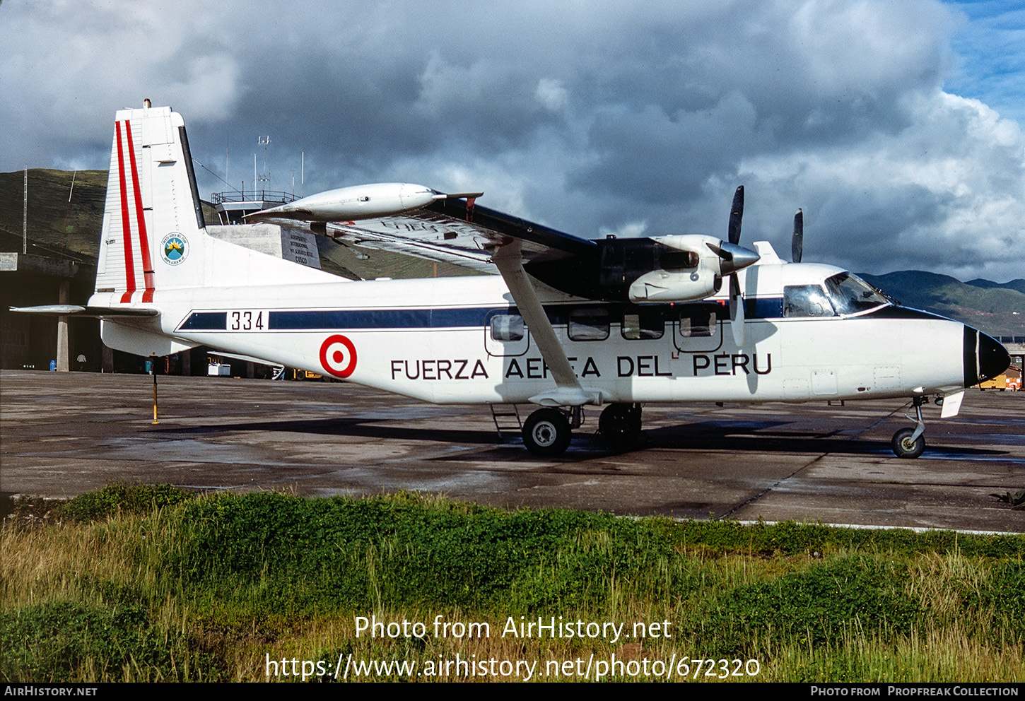 Aircraft Photo of 334 / OB-1499 | Harbin Y12-II | Peru - Air Force | AirHistory.net #672320