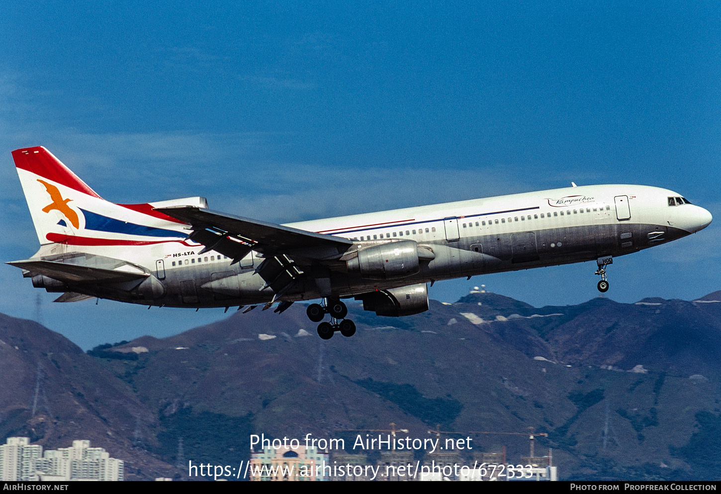 Aircraft Photo of HS-LTA | Lockheed L-1011-385-1 TriStar 1 | Kampuchea Airlines | AirHistory.net #672333