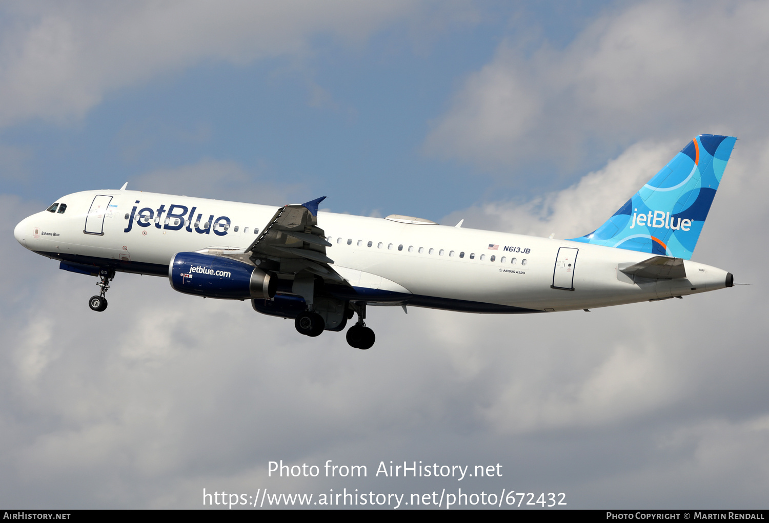 Aircraft Photo of N613JB | Airbus A320-232 | JetBlue Airways | AirHistory.net #672432