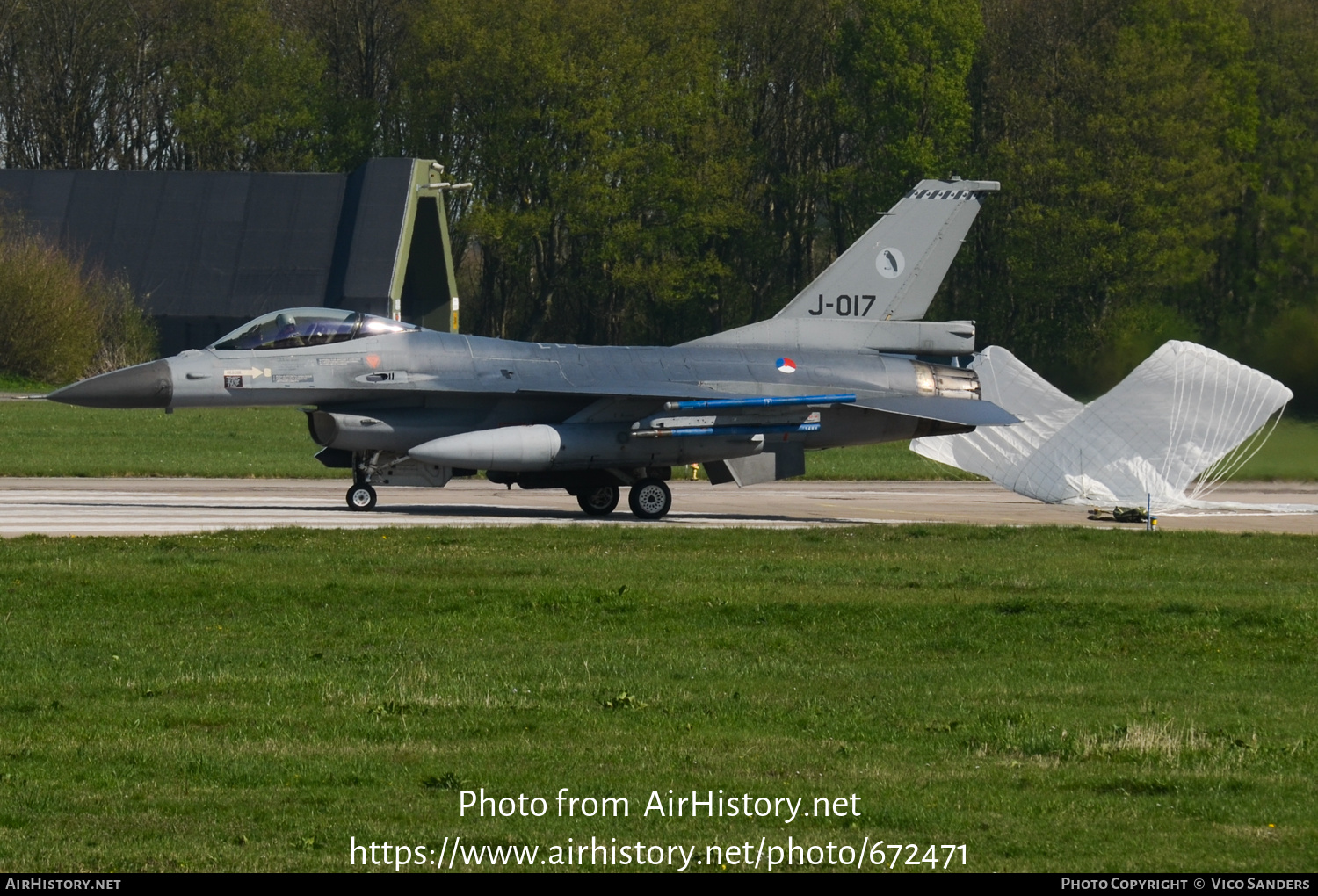 Aircraft Photo of J-017 | General Dynamics F-16AM Fighting Falcon | Netherlands - Air Force | AirHistory.net #672471