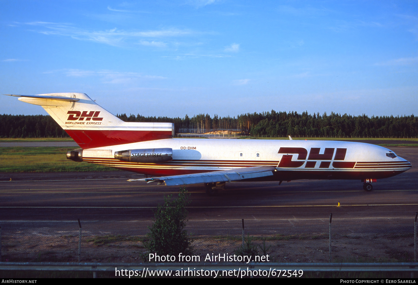 Aircraft Photo of OO-DHM | Boeing 727-31(F) | DHL Worldwide Express | AirHistory.net #672549