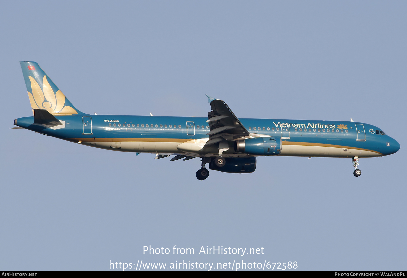 Aircraft Photo of VN-A396 | Airbus A321-231 | Vietnam Airlines | AirHistory.net #672588