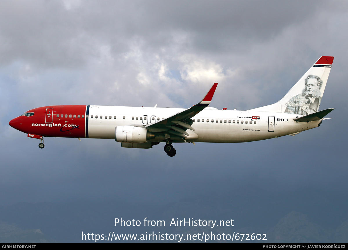 Aircraft Photo of EI-FHO | Boeing 737-86N | Norwegian | AirHistory.net #672602