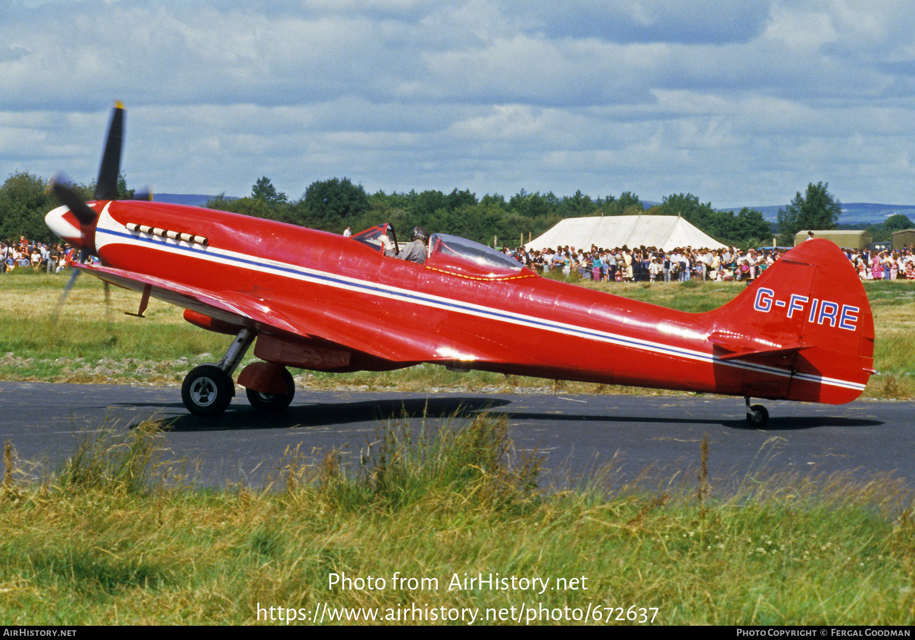 Aircraft Photo of G-FIRE | Supermarine 379 Spitfire FR14C | AirHistory.net #672637