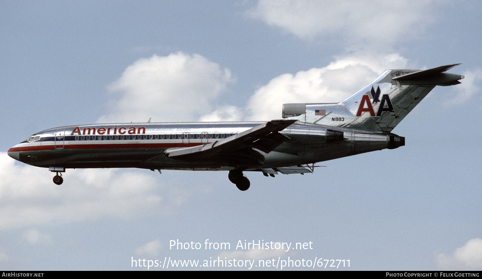 Aircraft Photo of N1993 | Boeing 727-23 | American Airlines ...