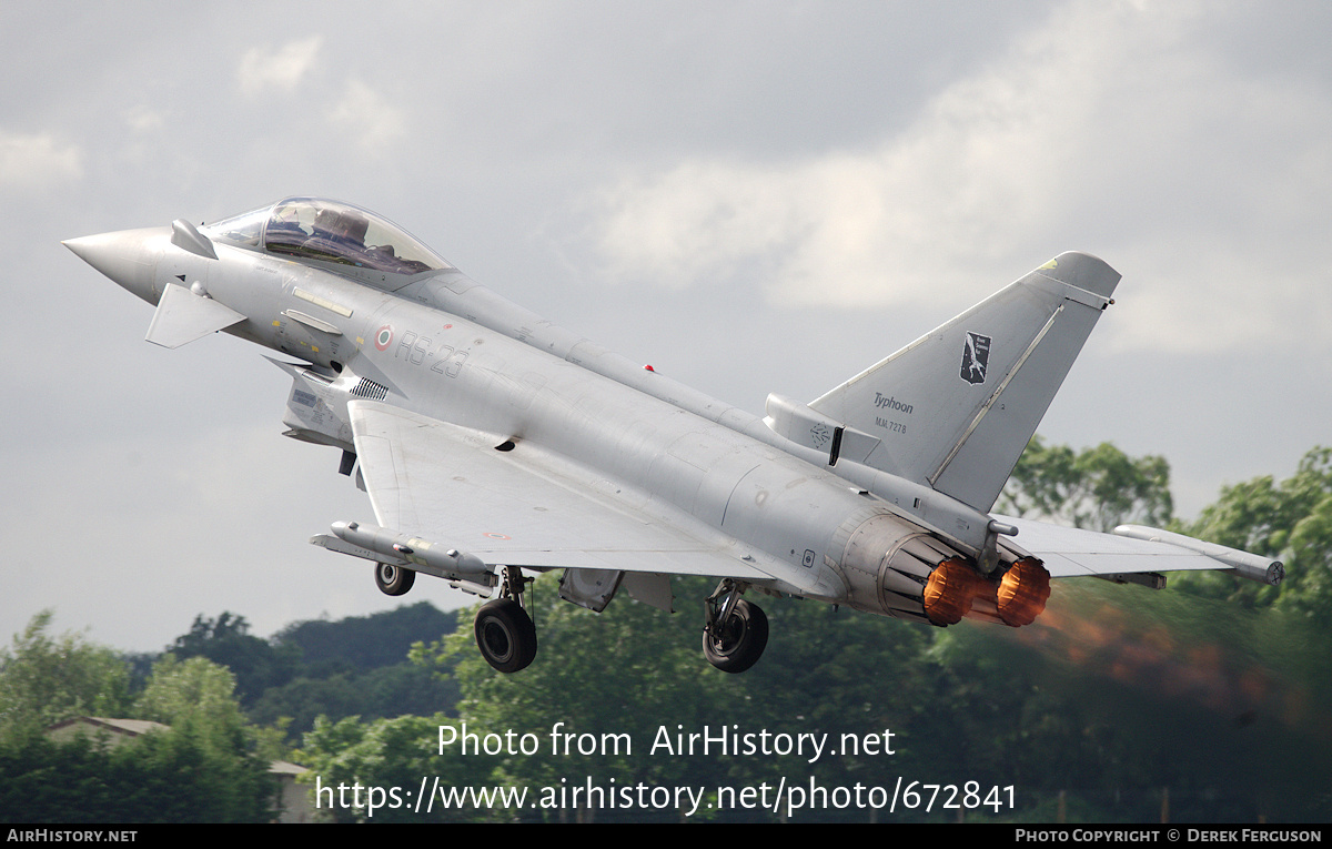 Aircraft Photo of MM7278 | Eurofighter EF-2000 Typhoon S | Italy - Air Force | AirHistory.net #672841