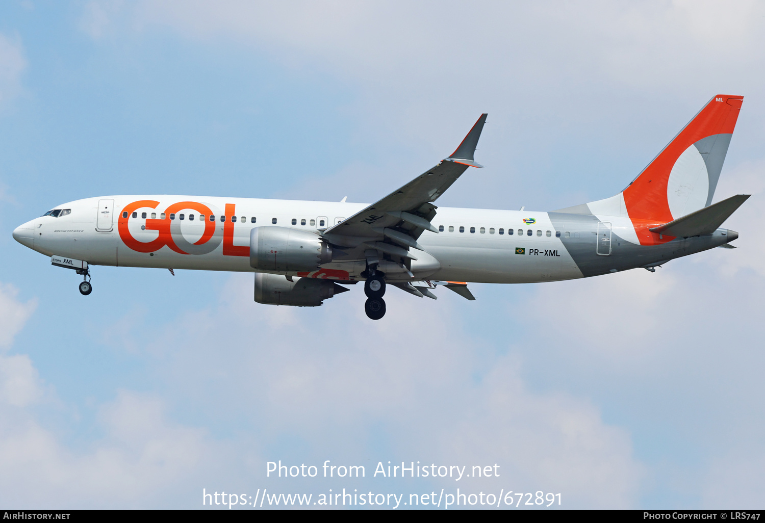 Aircraft Photo of PR-XML | Boeing 737-8 Max 8 | GOL Linhas Aéreas | AirHistory.net #672891