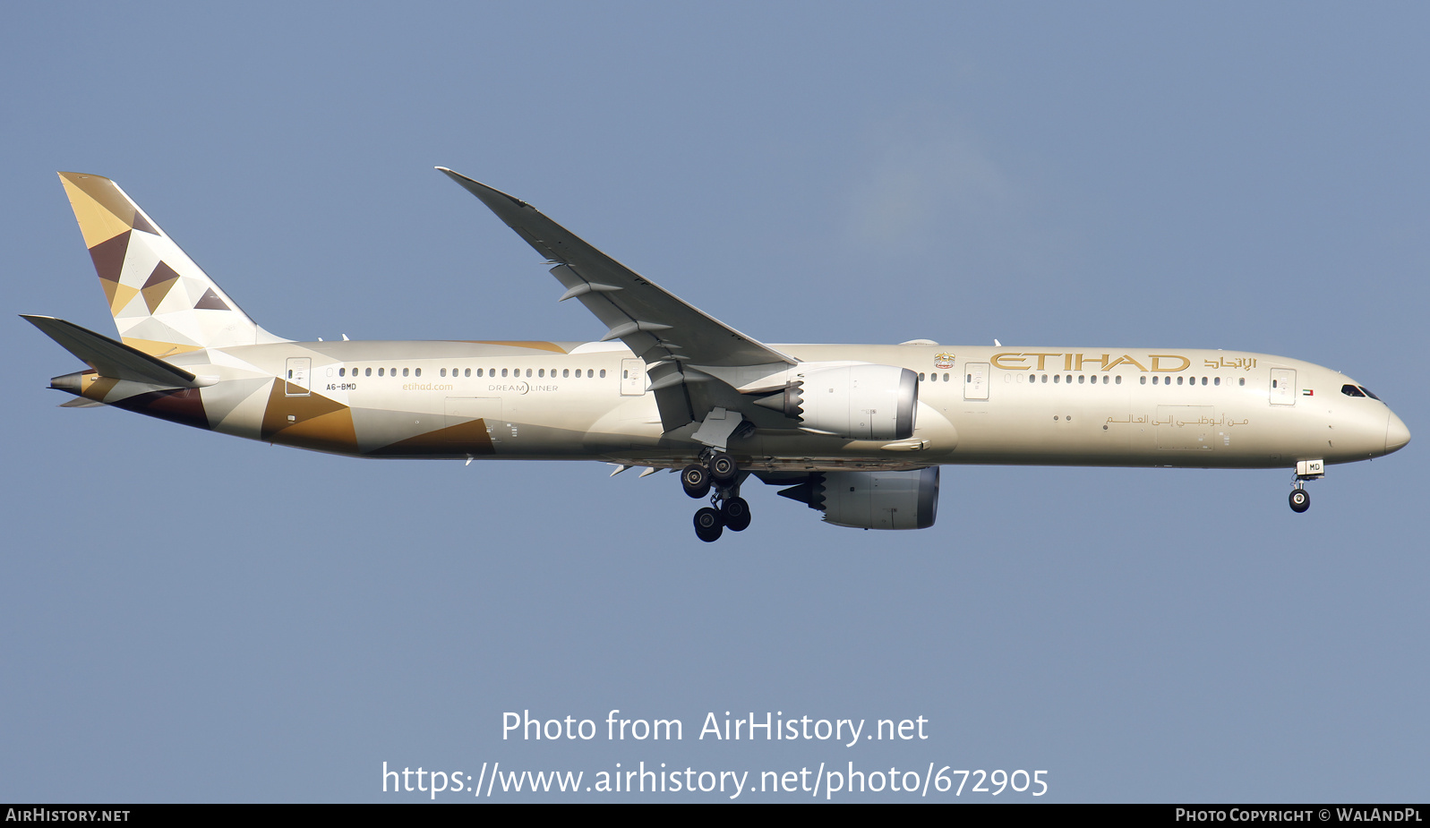 Aircraft Photo of A6-BMD | Boeing 787-10 Dreamliner | Etihad Airways ...