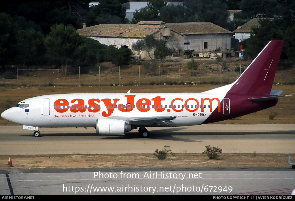 Aircraft Photo of G-OBWX | Boeing 737-3Y0 | EasyJet | AirHistory.net #672949