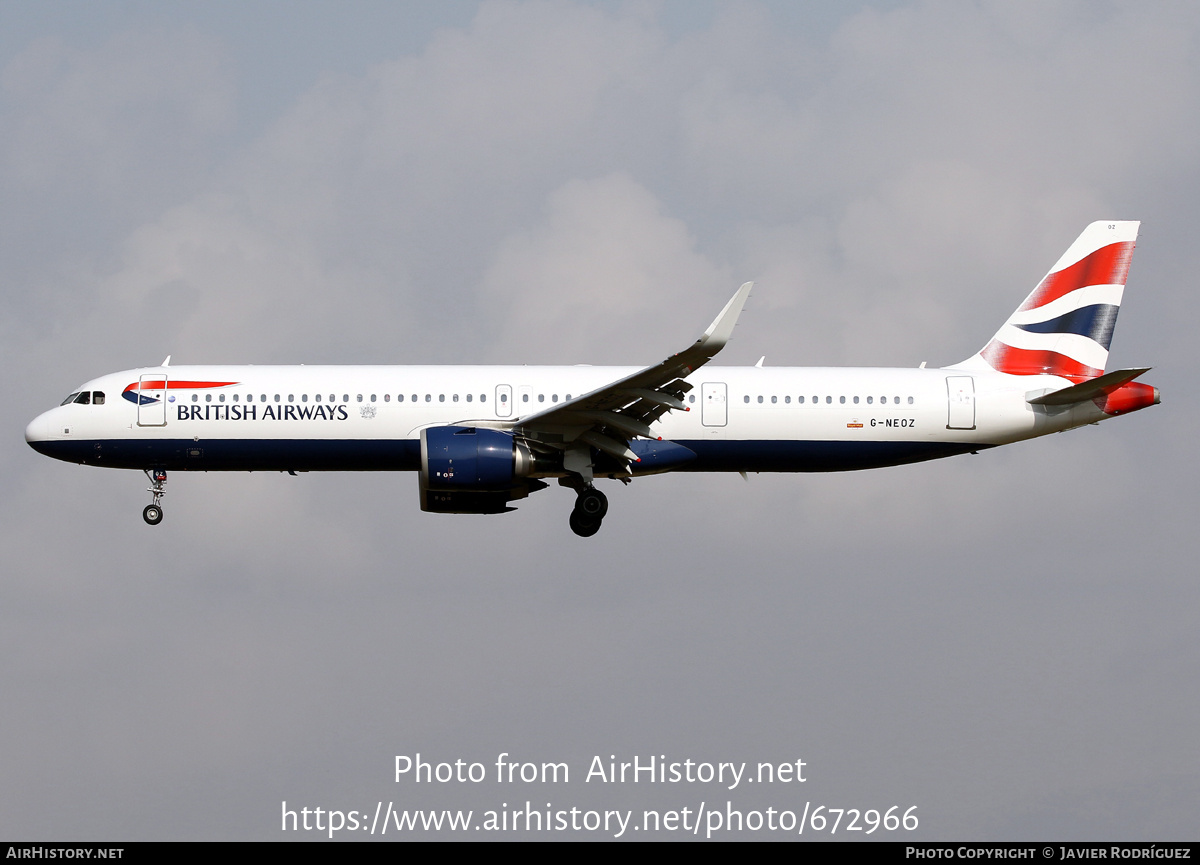 Aircraft Photo of G-NEOZ | Airbus A321-251NX | British Airways ...