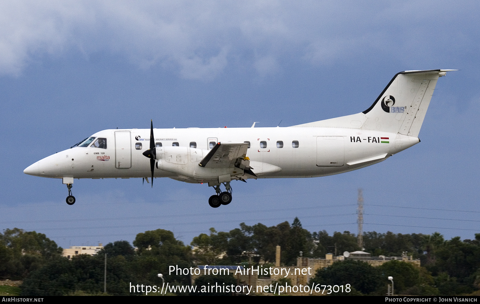 Aircraft Photo of HA-FAI | Embraer EMB-120ER Brasilia | BAS - Budapest Aircraft Service | AirHistory.net #673018