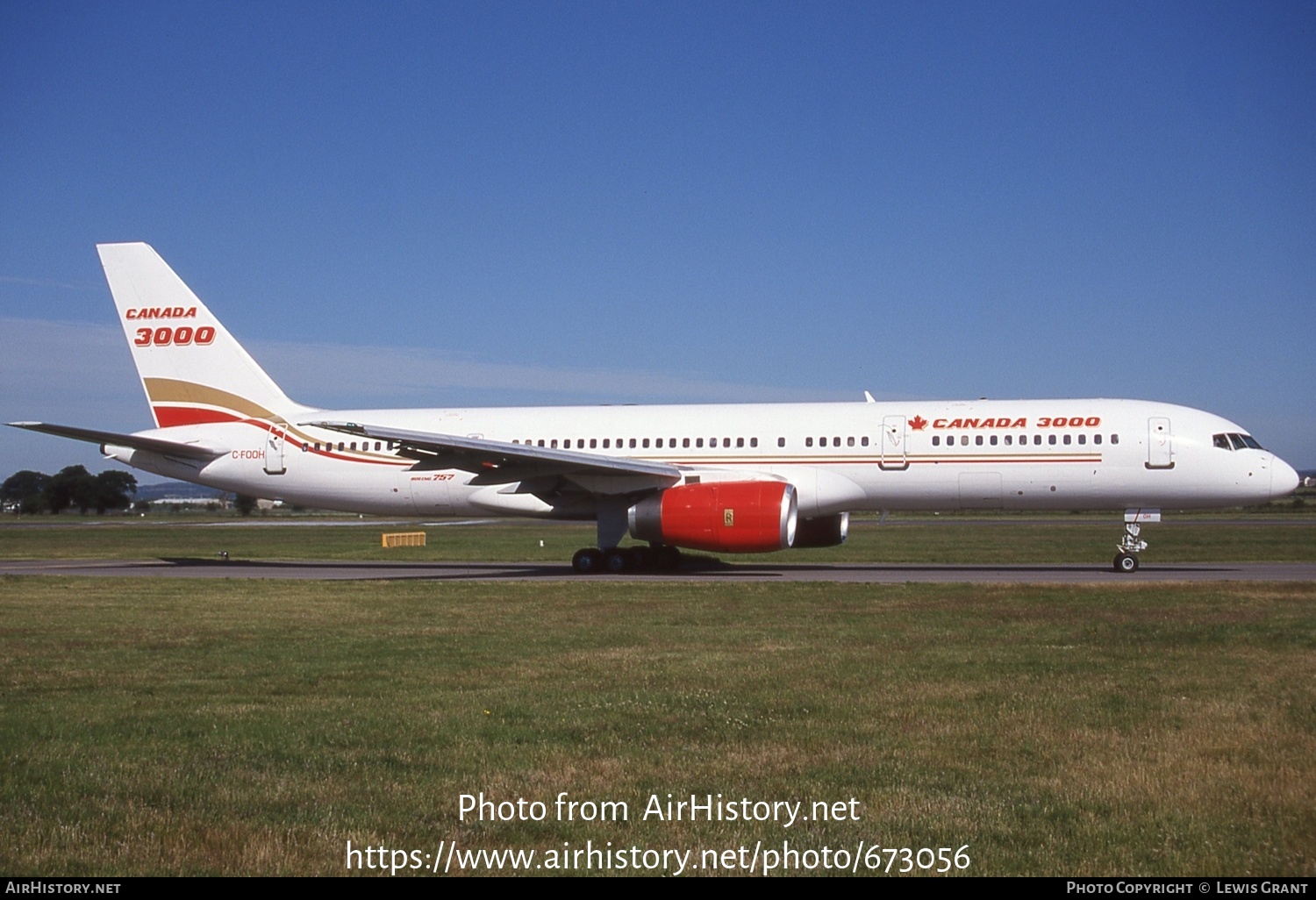 Aircraft Photo of C-FOOH | Boeing 757-23A | Canada 3000 | AirHistory.net #673056