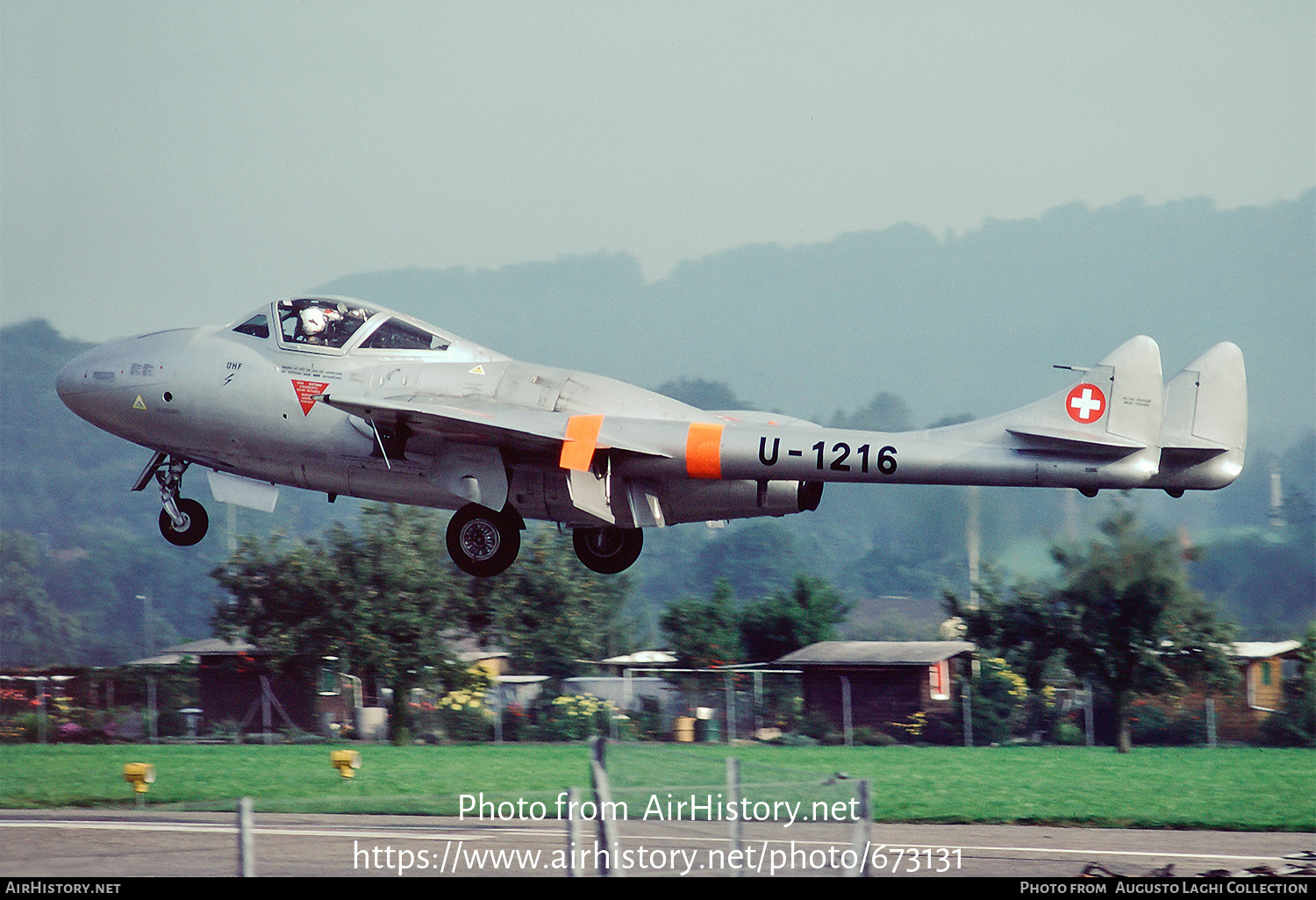 Aircraft Photo of U-1216 | De Havilland D.H. 115 Vampire T55 | Switzerland - Air Force | AirHistory.net #673131