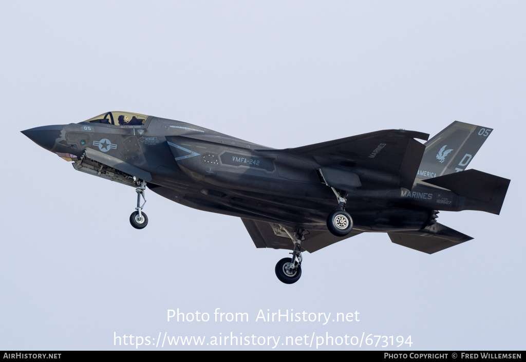 Aircraft Photo of 169627 | Lockheed Martin F-35B Lightning II | USA - Marines | AirHistory.net #673194