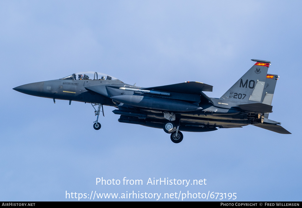 Aircraft Photo of 87-0207 / AF87-207 | Boeing F-15E Strike Eagle | USA - Air Force | AirHistory.net #673195