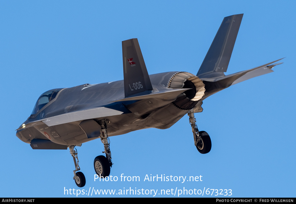 Aircraft Photo of L-006 / 20-5646 | Lockheed Martin F-35A Lightning II | Denmark - Air Force | AirHistory.net #673233