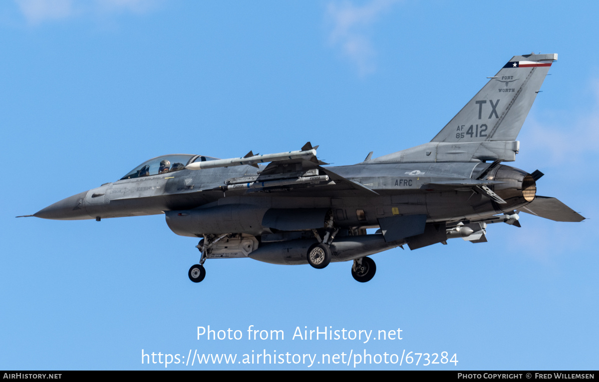 Aircraft Photo of 85-1412 | General Dynamics F-16C Fighting Falcon | USA - Air Force | AirHistory.net #673284