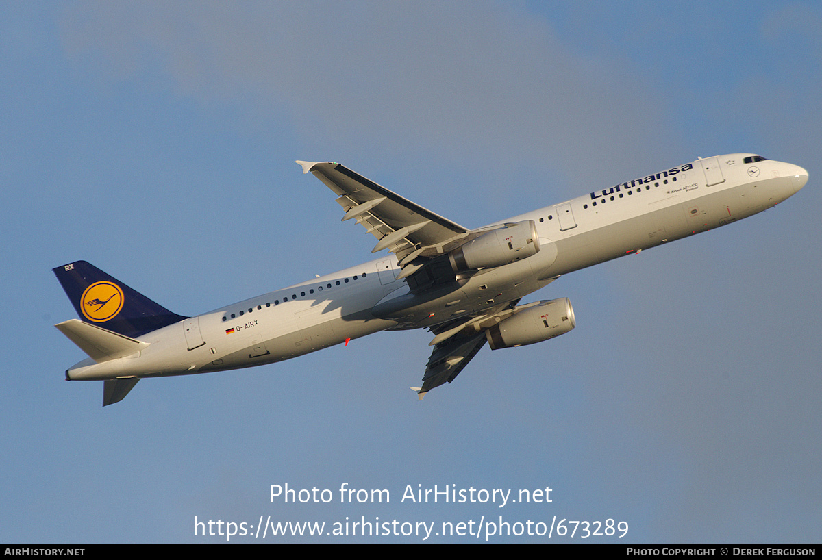 Aircraft Photo of D-AIRX | Airbus A321-131 | Lufthansa | AirHistory.net #673289