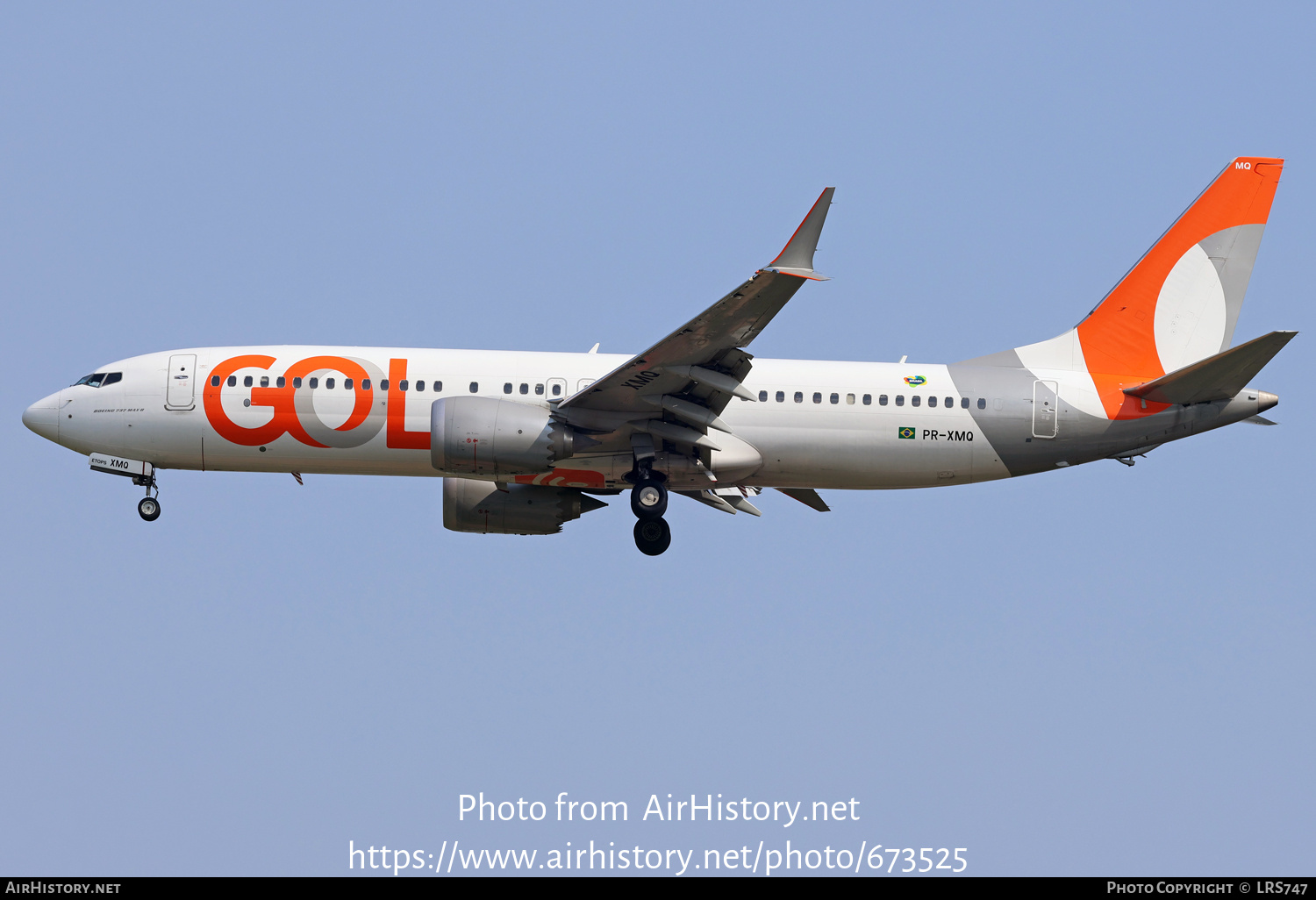 Aircraft Photo of PR-XMQ | Boeing 737-8 Max 8 | GOL Linhas Aéreas | AirHistory.net #673525