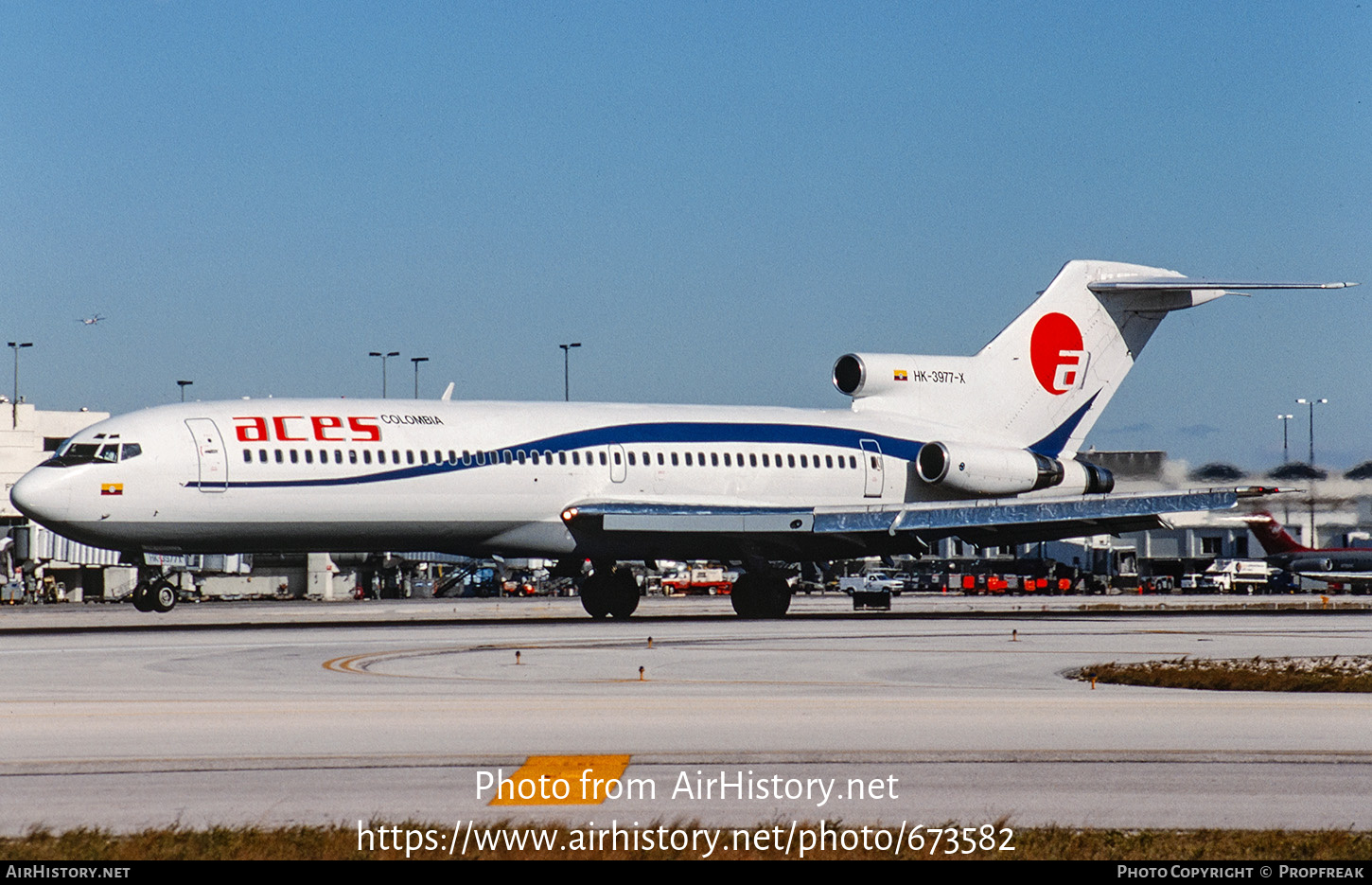 Aircraft Photo of HK-3977X | Boeing 727-277/Adv | ACES - Aerolíneas Centrales de Colombia | AirHistory.net #673582