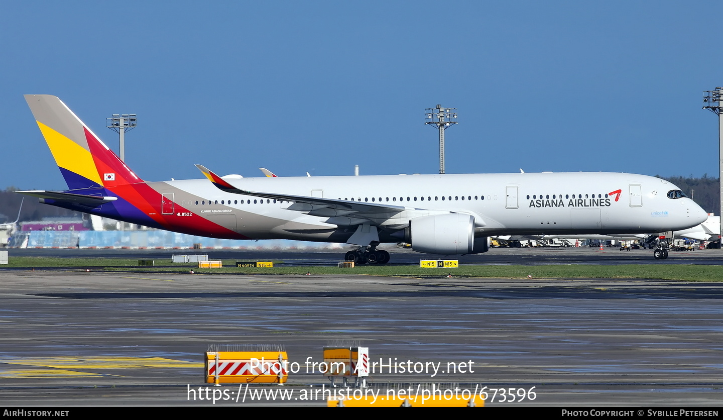 Aircraft Photo of HL8522 | Airbus A350-941 | Asiana Airlines ...