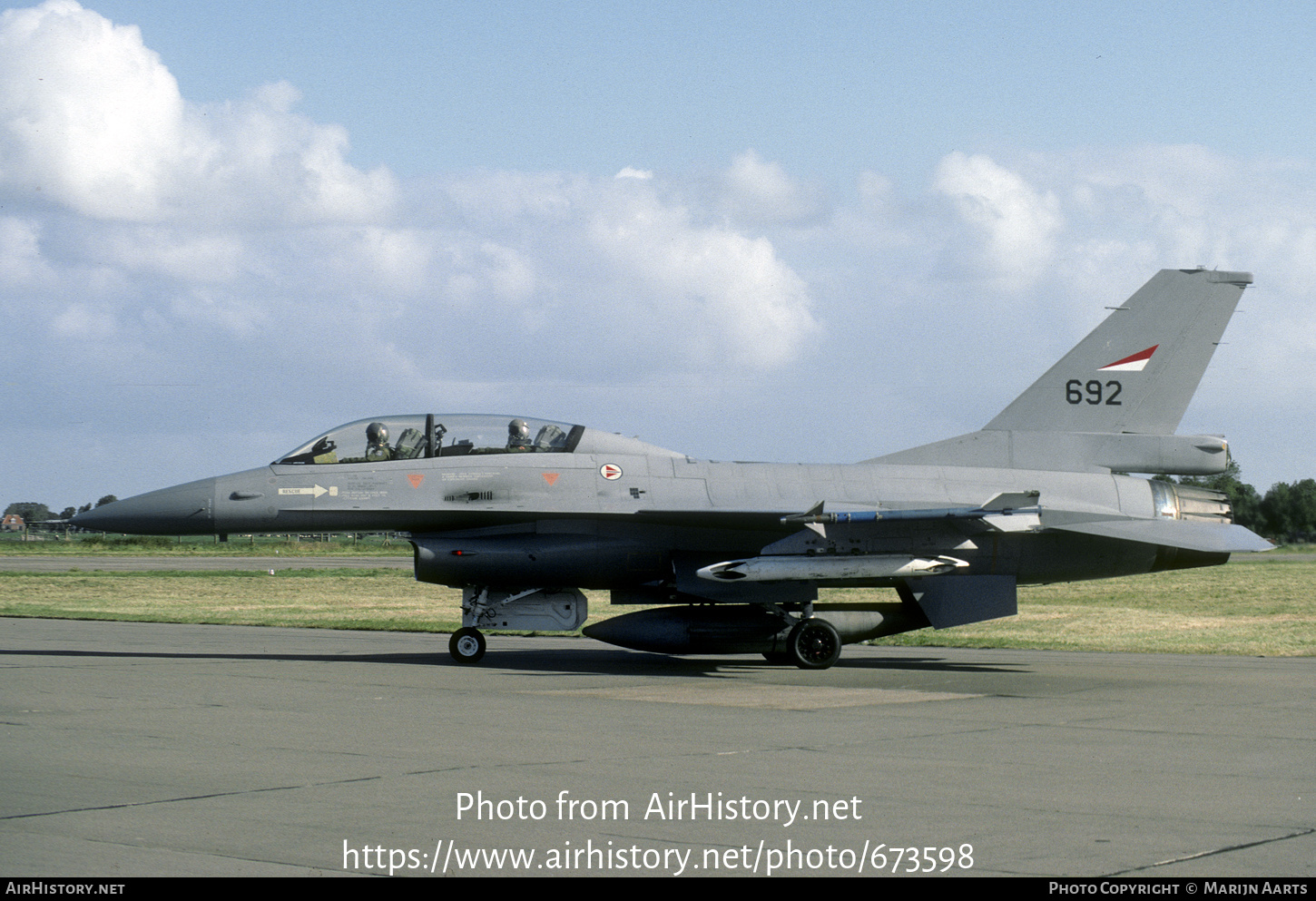 Aircraft Photo of 692 | General Dynamics F-16B Fighting Falcon | Norway - Air Force | AirHistory.net #673598