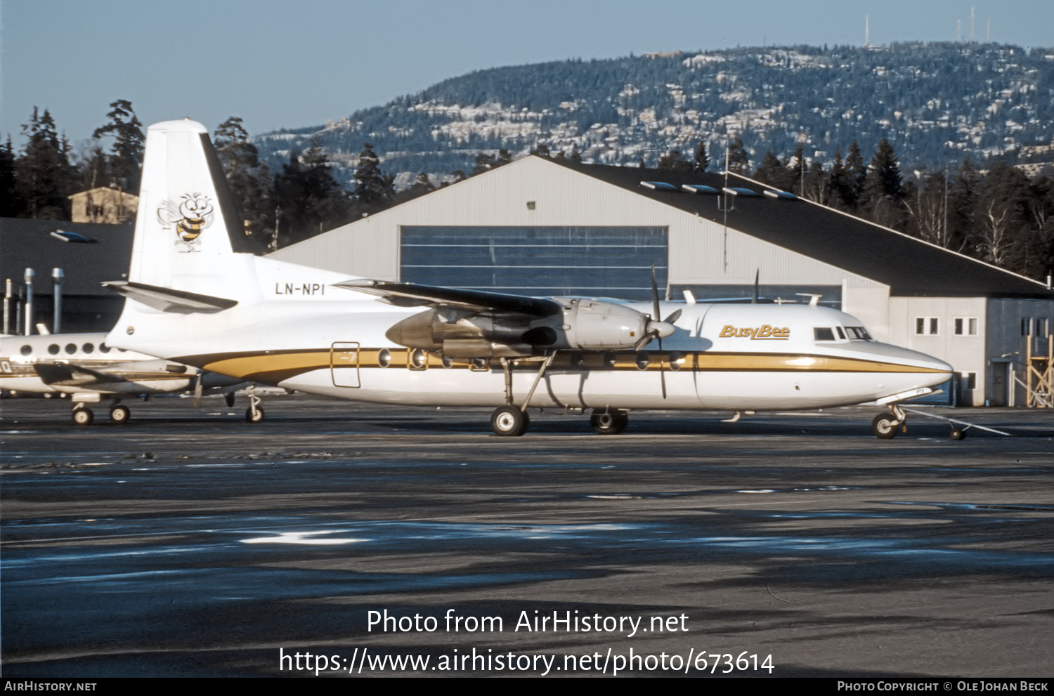 Aircraft Photo of LN-NPI | Fokker F27-100 Friendship | Busy Bee of Norway | AirHistory.net #673614