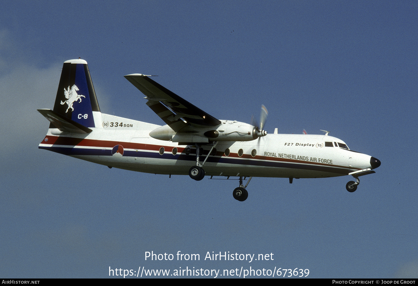 Aircraft Photo of C-8 | Fokker F27-300M Troopship | Netherlands - Air Force | AirHistory.net #673639