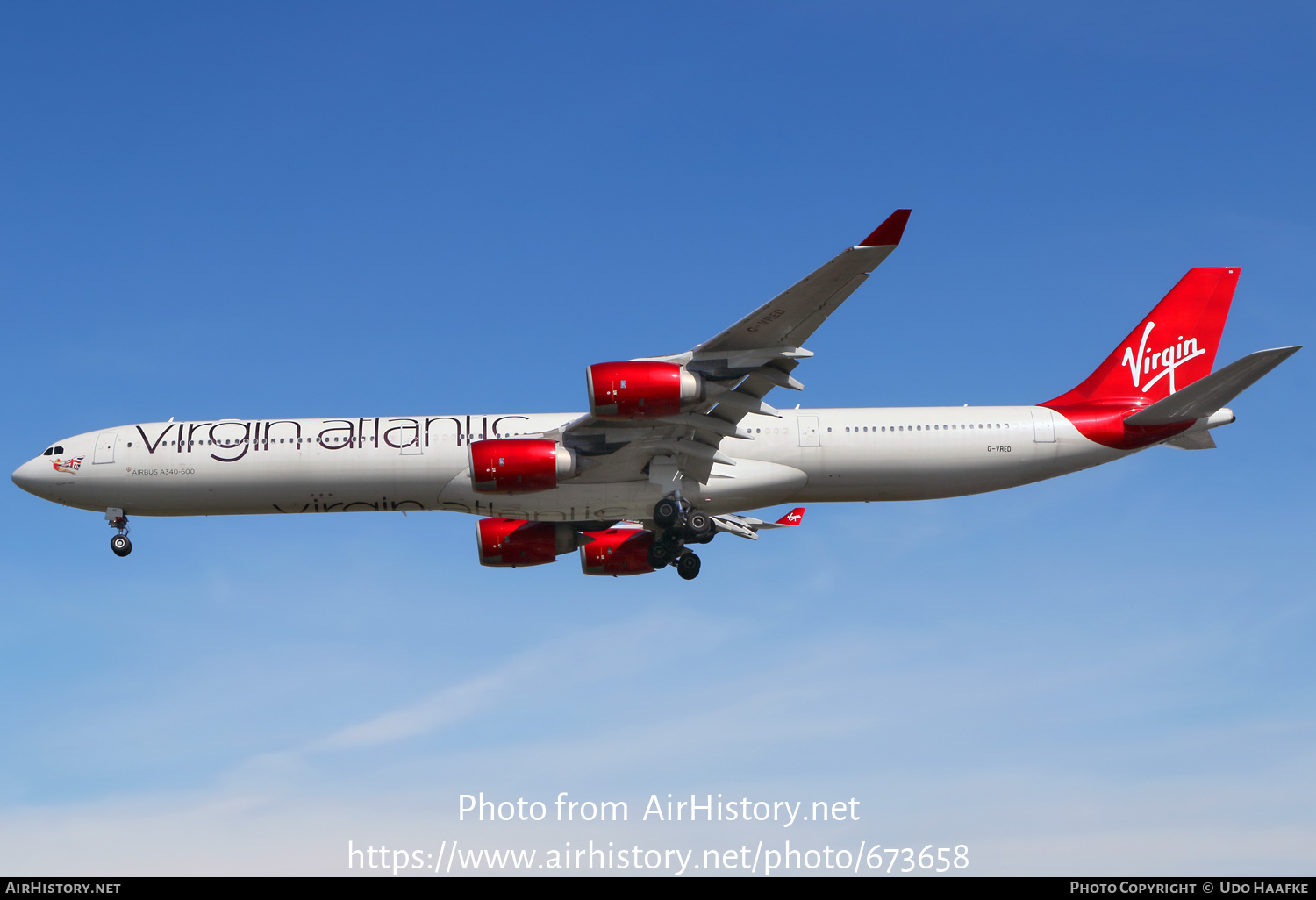 Aircraft Photo of G-VRED | Airbus A340-642 | Virgin Atlantic Airways | AirHistory.net #673658