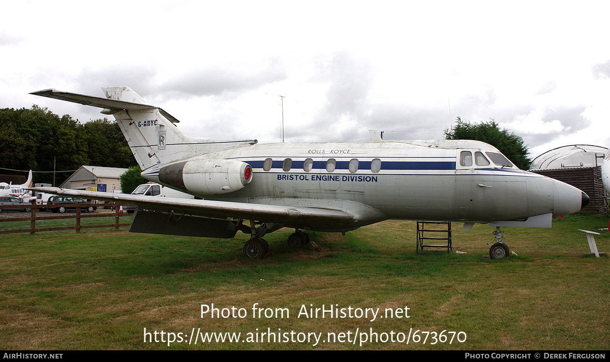 Aircraft Photo of G-ARYC | De Havilland D.H. 125-1 | Rolls-Royce | AirHistory.net #673670